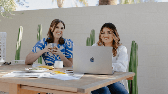 katherine boyarsky and gabby pinto, cofounders of Datalily, formerly CXD Studio